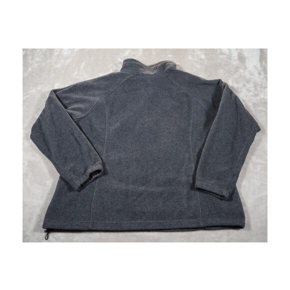 Columbia Jacket Womens 2XL Gray Fleece Full Zip Outdoor Hiking Cold Weather Warm - Picture 2 of 7